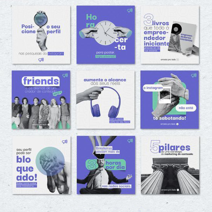 Social Media Design for Traditional Branding Kit pages