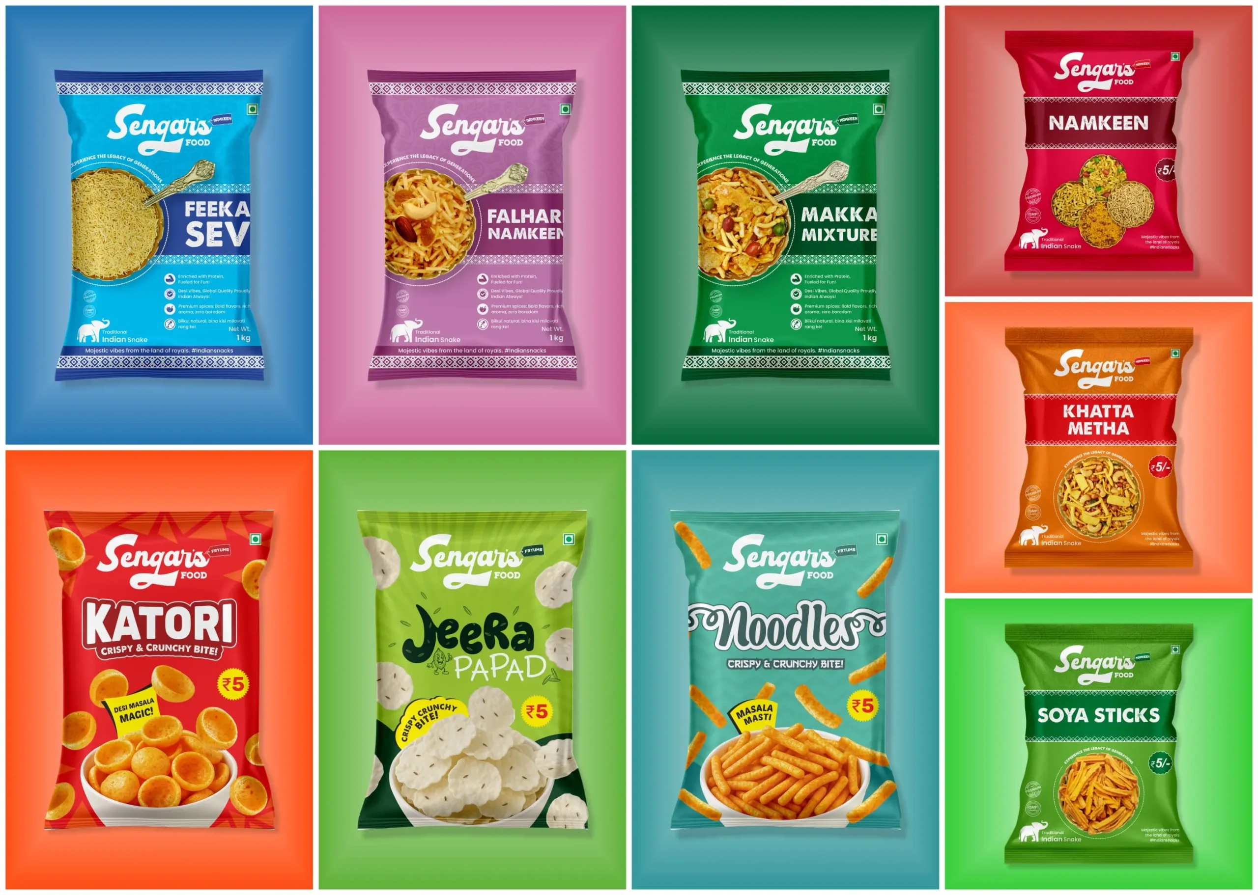 Sengar's Food Brand Identity Design