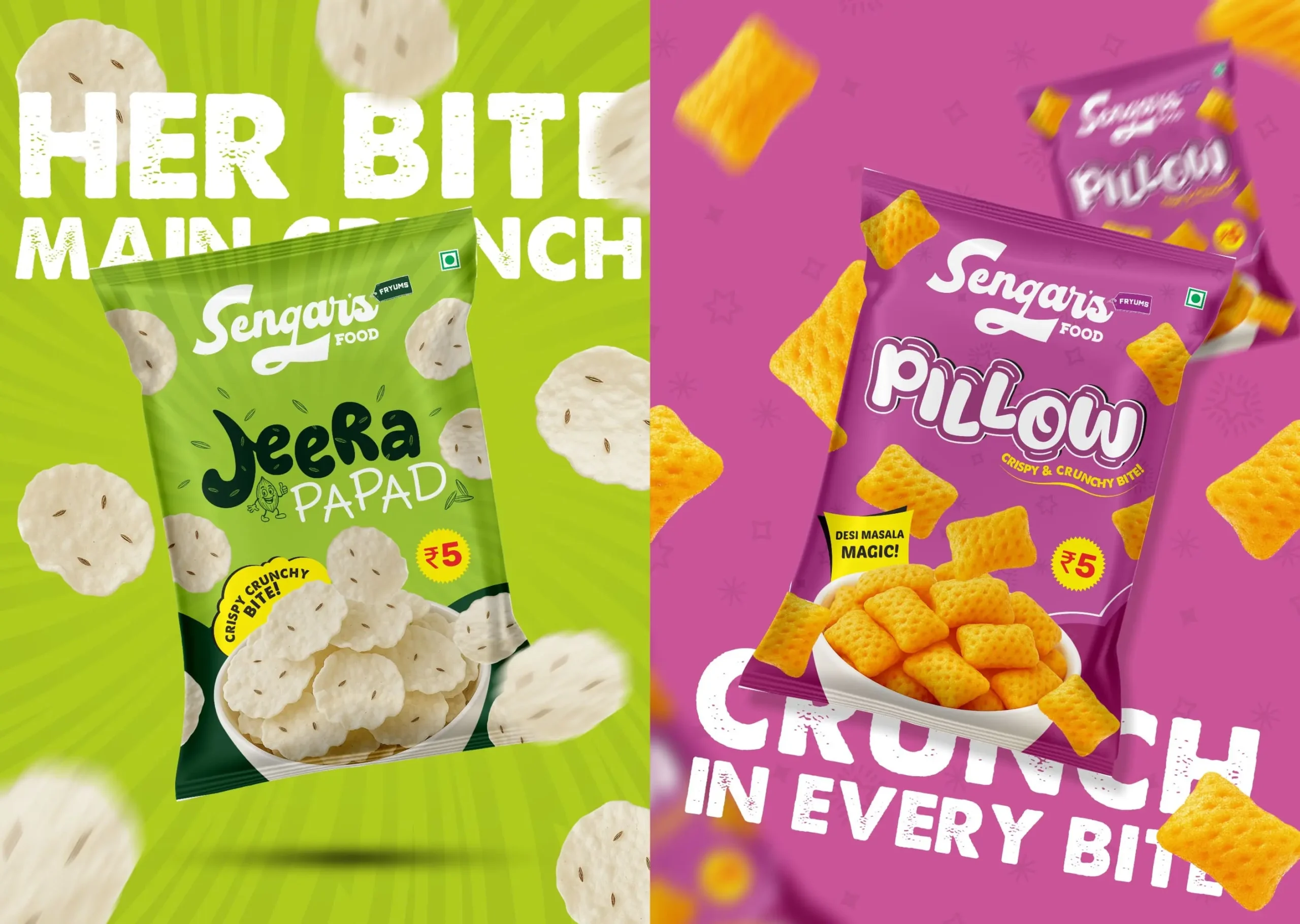 Sengar's Food Brand Identity Design