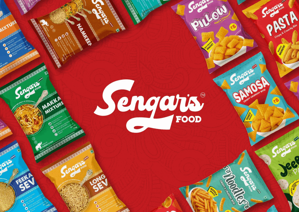 Sengar's Food Brand Identity Design GIF Forrmat