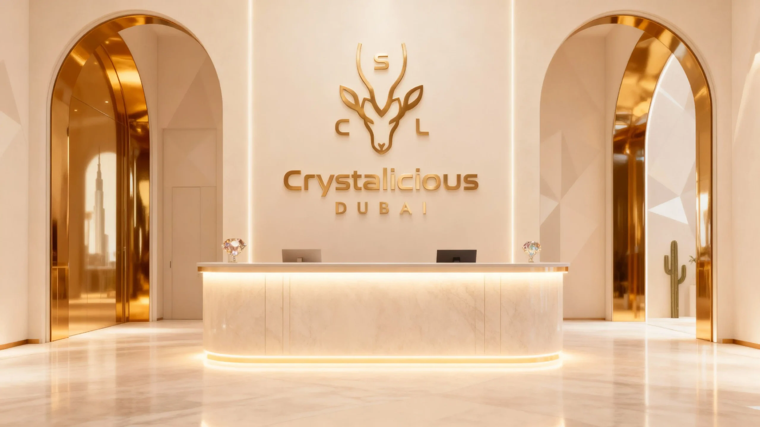 Crystalicious Dubai Brand Identity
