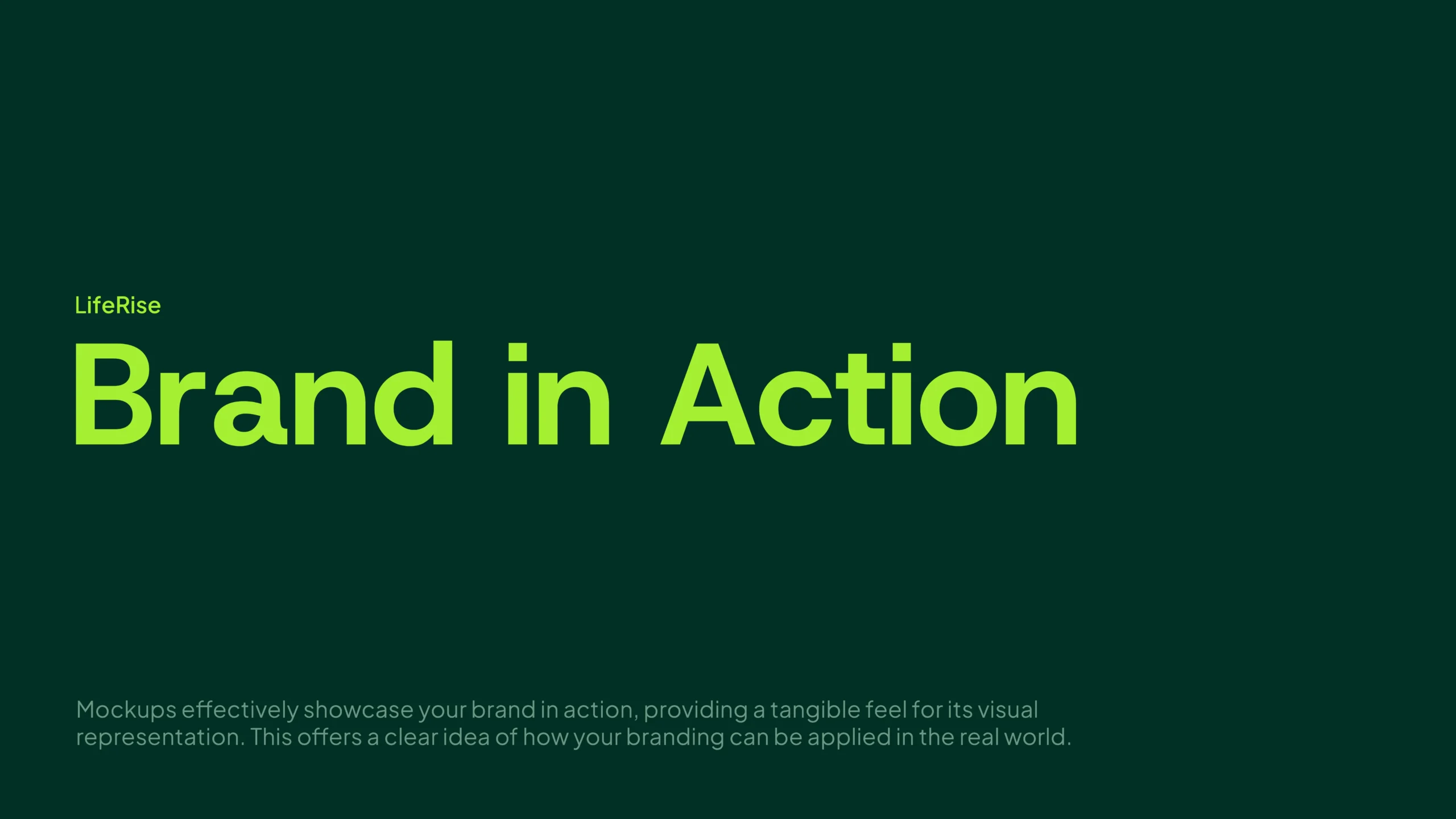 LifeRise Brand Identity and Brand Strategy