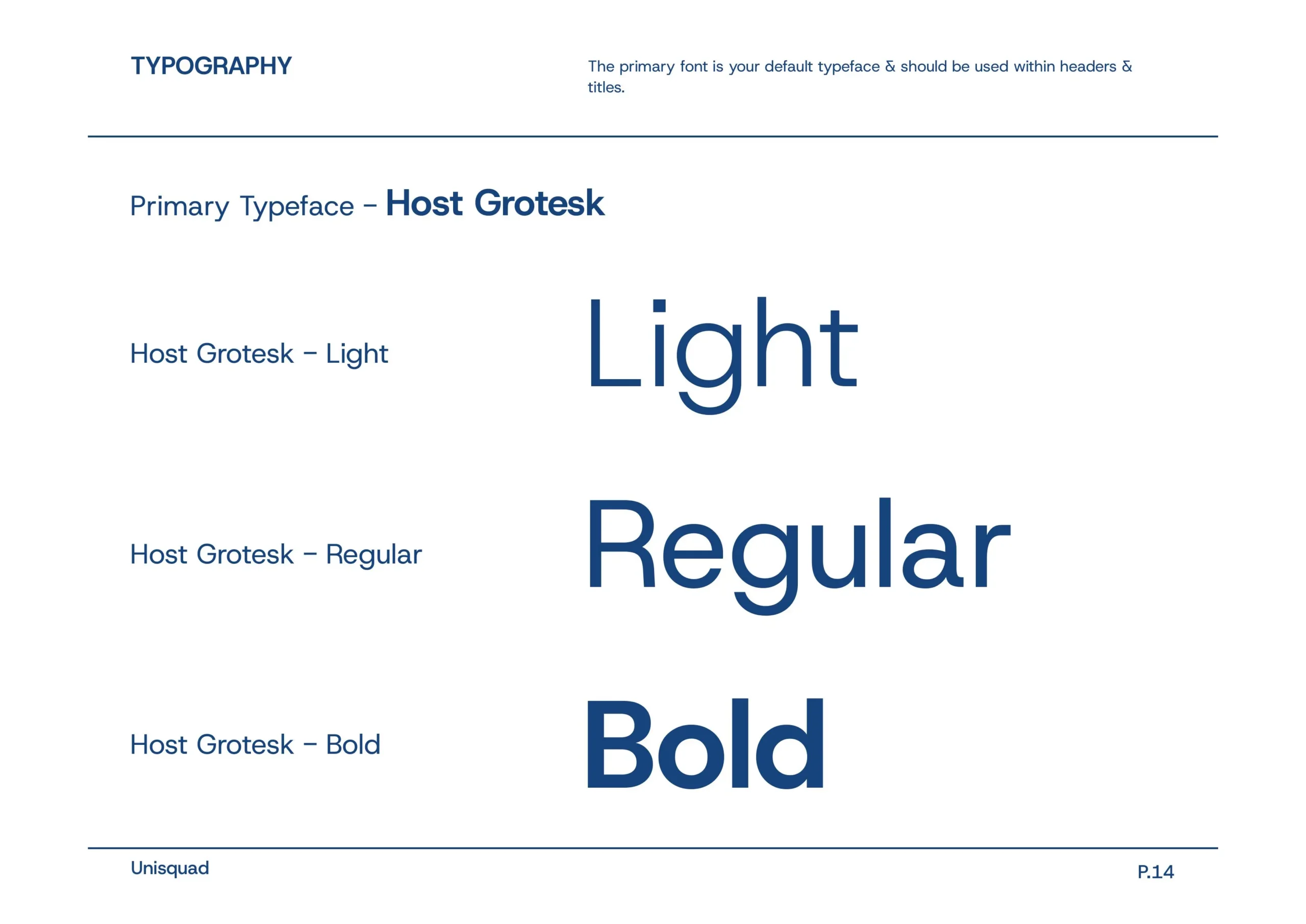 Unisquad Brand Identity and Brand Strategy