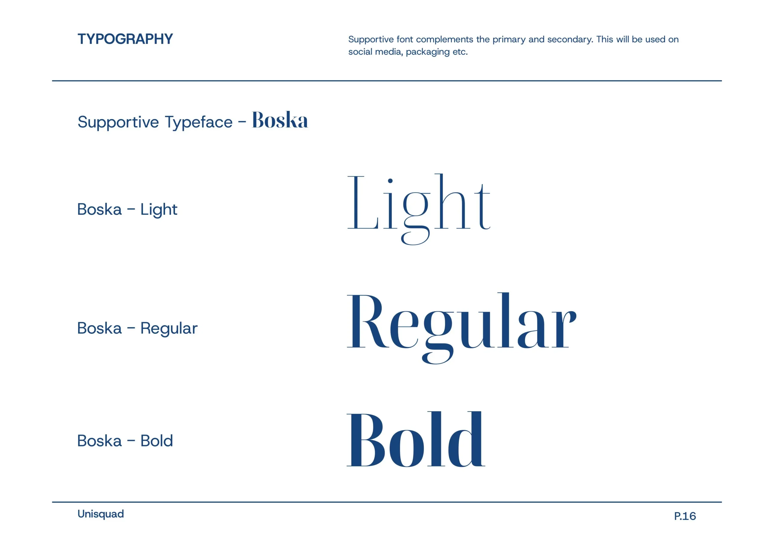 Unisquad Brand Identity and Brand Strategy