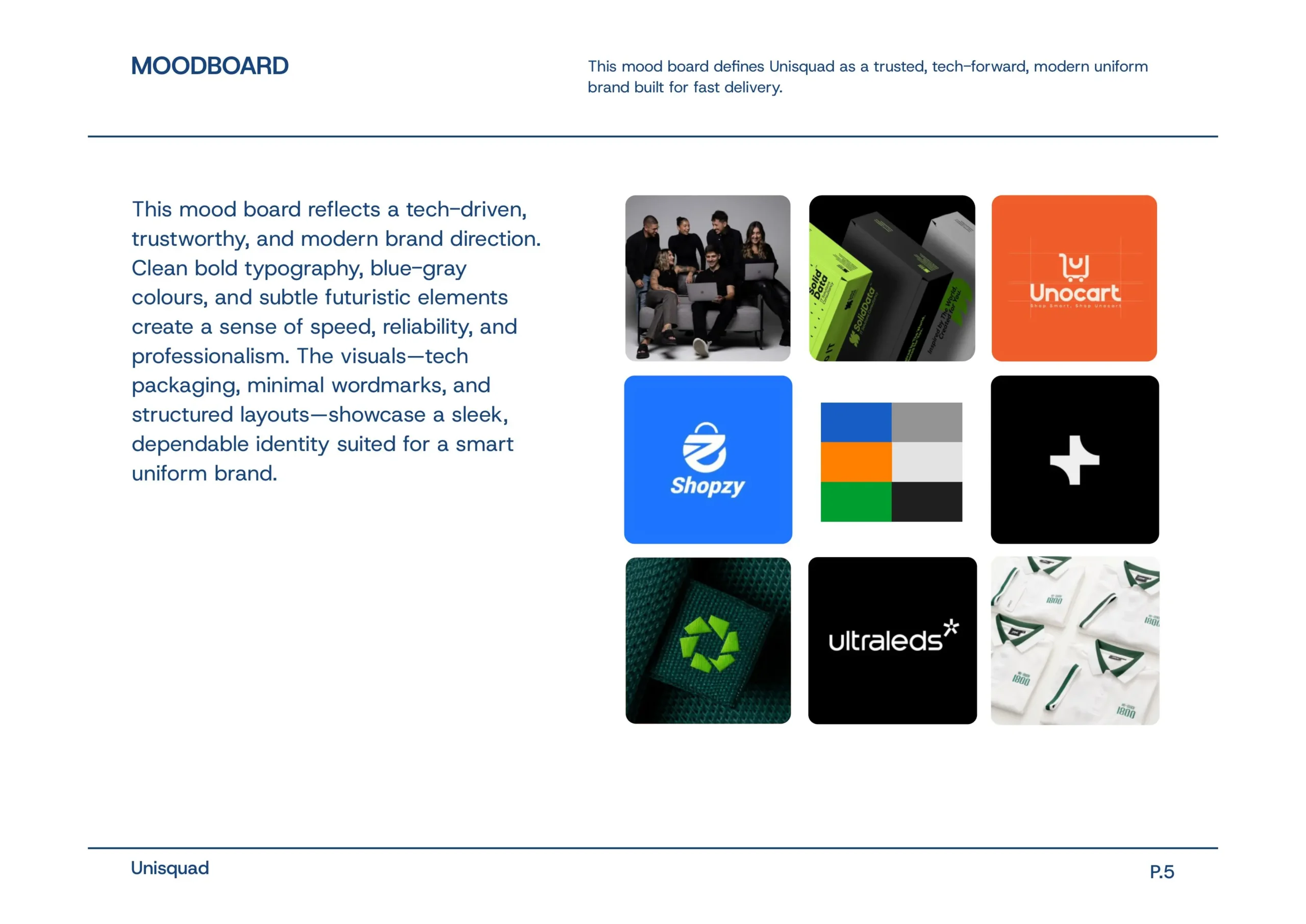 Unisquad Brand Identity and Brand Strategy
