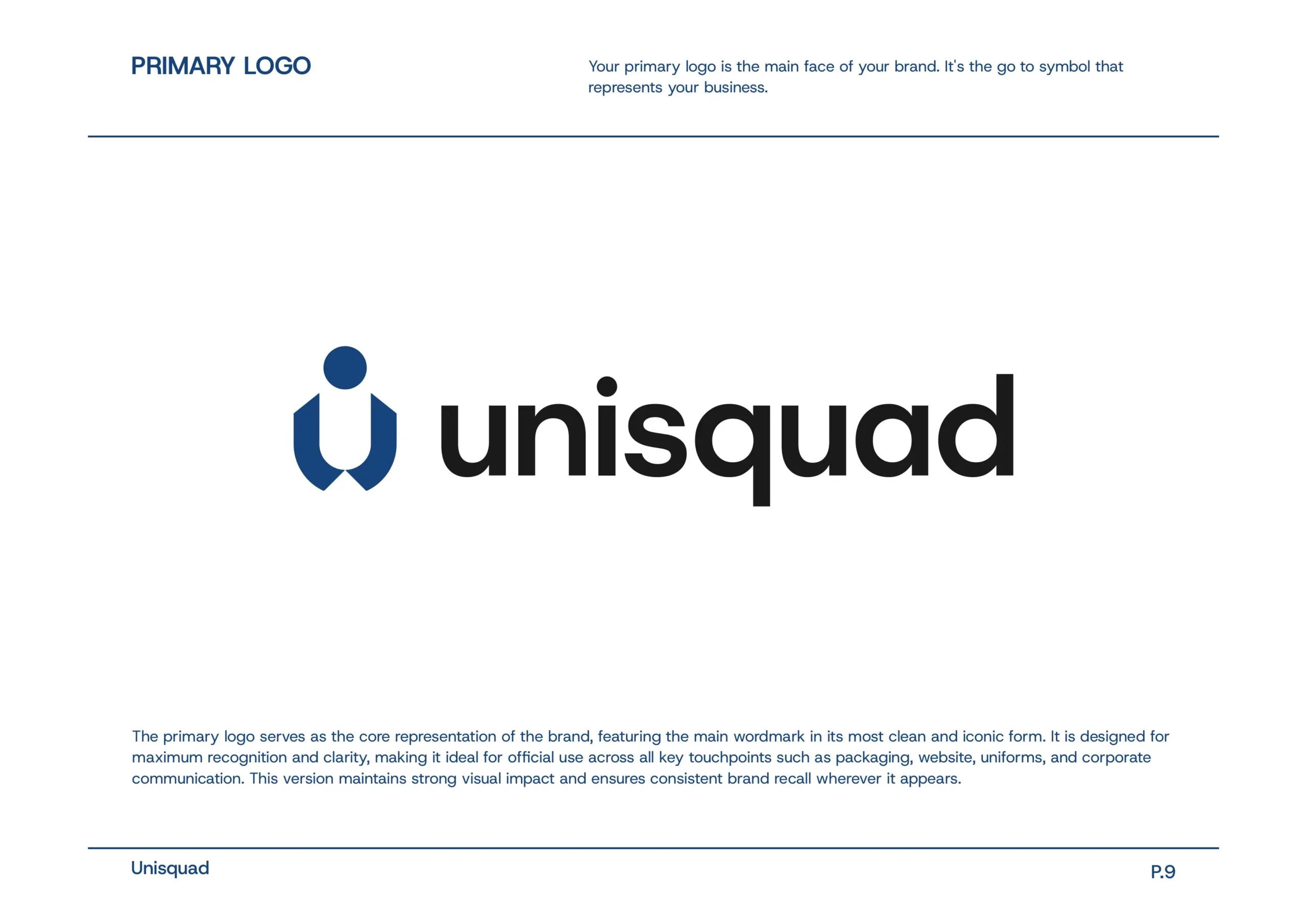 Unisquad Brand Identity and Brand Strategy
